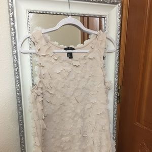 H&M Small Cream Knee Lenght Dress